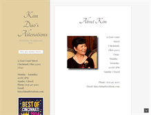 Tablet Screenshot of kimalterations.com